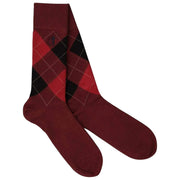 London Sock Company Highland Argyle Coffret de 6 paires de chaussettes Rouge/Vert/Bleu