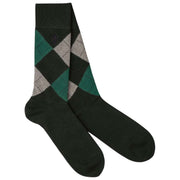 London Sock Company Highland Argyle Coffret de 6 paires de chaussettes Rouge/Vert/Bleu