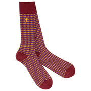 London Sock Company Shaken and Stirred 6-Pair Sock Box Set - Orange/Red/Brown