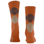 Burlington Edinburgh-Socken – Orange/Braun