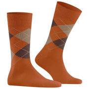 Burlington Edinburgh-Socken – Orange/Braun