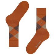 Burlington Edinburgh-Socken – Orange/Braun