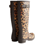 Hunter Original Tall Leopard Gummistiefel – Beige/Schokoladenbraun