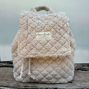 Moon Nude Teddy Flap Rugzak - Bruin/Creme