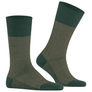 Falke Flughafensocken mit Heringsstreifen – Jägergrün