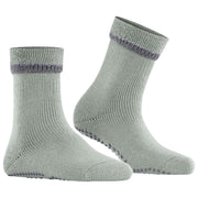 Falke Kuschelkissen-Slipper-Socken – Silbergrau