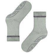 Falke Kuschelkissen-Slipper-Socken – Silbergrau
