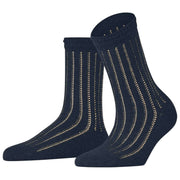Falke Eyelet Chaussettes - Bleu Espace