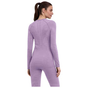 Falke Long Sleeved Wool Tech Regular Fit Shirt - Light Lilac