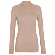Falke Wollen Tech Regular Fit Zip-overhemd met lange mouwen - Strobeige