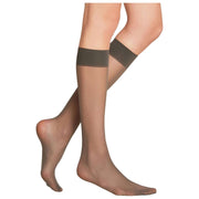 Falke Matt Deluxe 20-Denier-Kniestrümpfe – Carbongrau
