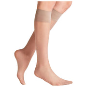 Falke Pure Matt 20 Denier Kniekousen - Taupe Bruin