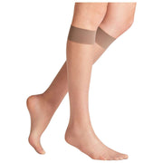 Falke Seidenglatt 15 Denier Chaussettes Hautes - Taupe Brown