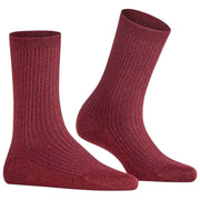 Chaussettes Falke Shiny Rib - Acajou Marron
