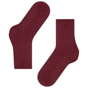 Chaussettes Falke Shiny Rib - Acajou Marron