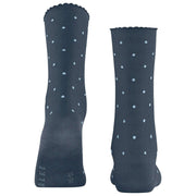 Falke Spike Dot Sokken - Jeans Mel Blauw