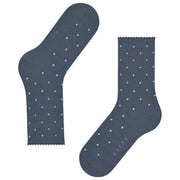 Falke Spike Dot Sokken - Jeans Mel Blauw