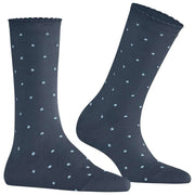 Falke Spike Dot Sokken - Jeans Mel Blauw