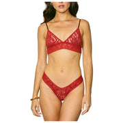 Hanky Panky Signature Lace Low Rise 5 Pack Thongs - Blushing Rose/Lavendar/Clay/Plum/Hot Teal