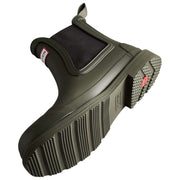 Hunter Comando Chelsea Boots - Dark Olive Green