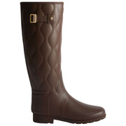 Hunter Original Tall Refined Onion Quilt Wellington Boots - Brown