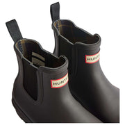 Hunter Original Chelsea-Stiefel mit Tartan-Futter – Schwarz