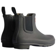 Hunter Original Chelsea-Stiefel mit Tartan-Futter – Schwarz