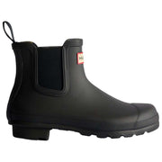 Hunter Original Chelsea-Stiefel mit Tartan-Futter – Schwarz
