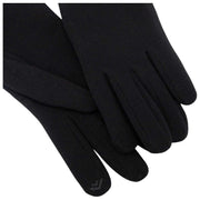 Isotoner Thermal Fur Trim Smartouch Gloves - Black