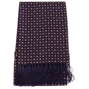 Knightsbridge Neckwear Diamond Aviator Silk Scarf - Navy