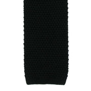 Michelsons of London Silk Knitted Tie - Black