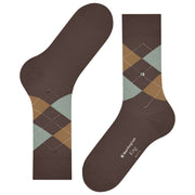 Chaussettes Burlington King - Marron/Vert menthe