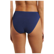 Natori Bliss Bare Cotton High Cut Brief - Dark Sapphire Navy