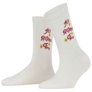 Burlington kerstcadeauset sokken - wit/rood