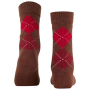 Chaussettes Burlington Whitby - Marron/Rouge
