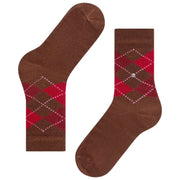 Chaussettes Burlington Whitby - Marron/Rouge