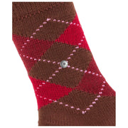 Chaussettes Burlington Whitby - Marron/Rouge