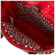 Roka Canfield B Mittelgroßer Rucksack aus recyceltem Canvas – Brauner Fleck