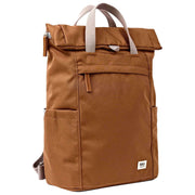 Roka Finchley grote rugzak van gerecycled canvas - kaneelbruin