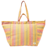 Roka Marylebone Grand sac fourre-tout surdimensionné en toile de coton - Rayures multiples délavées