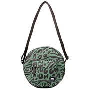 Roka Paddington B Small Recycled Canvas Crossbody Bag - Mixed Animal Artichoke Green