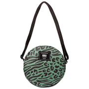 Roka Paddington B Small Recycled Canvas Crossbody Bag - Mixed Animal Artichoke Green