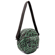 Roka Paddington B Small Recycled Canvas Crossbody Bag - Mixed Animal Artichoke Green