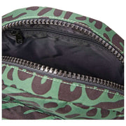 Roka Paddington B Small Recycled Canvas Crossbody Bag - Mixed Animal Artichoke Green