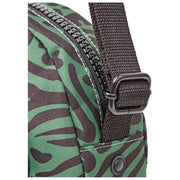Roka Paddington B Small Recycled Canvas Crossbody Bag - Mixed Animal Artichoke Green