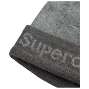 Superdry & Co Athletic Essentials Logo Strickmütze – Glacier Marl Grey