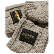 Superdry & Co Cable Knit Gloves - Oaty Beige Fleck