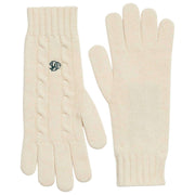 Superdry & Co Premium Kabelhandschoenen - Crèmewit