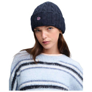 Superdry & Co Premium Cable Knit Beanie Hat - Eclipse Navy