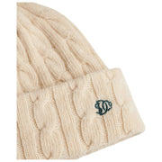 Superdry & Co Premium Cable Knit Beanie Hat - Natural Cream